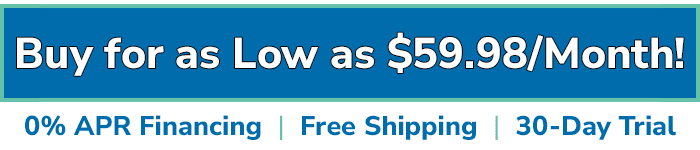 0% Financing | FREE Shipping | Risk Free, 30-Day Trial
